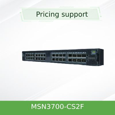 Equipo estándar del carril de la circulación de aire de la CPU P2C de la profundidad X86 de las fuentes del interruptor de red de MSN3700-CS2F Mellanox (CA)