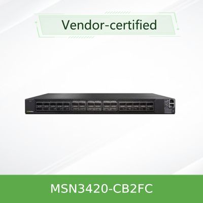 Interruptor MSN3420-CB2F de Ethernet del OEM 25GbE/100GbE Mellanox Open Source del interruptor de red de Mellanox