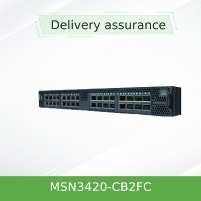 el interruptor de red de 25GbE/100GbE 1U Mellanox MSN3420-CB2FC Spectrum-2 basó