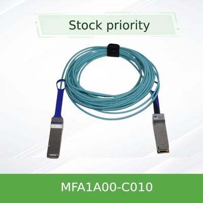 cable óptico activo AOC MFA1A00-C010 10m de 100GbE LSZH Mellanox QSFP28