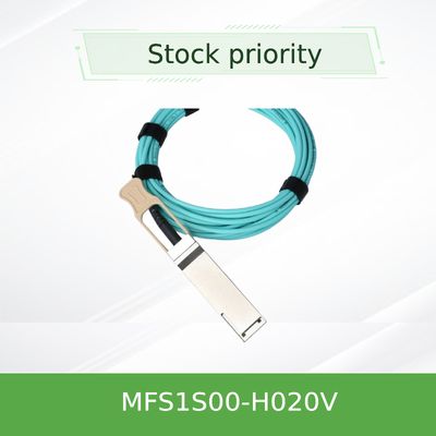 Cable MFS1S00-H020V IB HDR de Mellanox AOC de la consola hasta el cable de la red de 200Gb/S QSFP56 los 20m