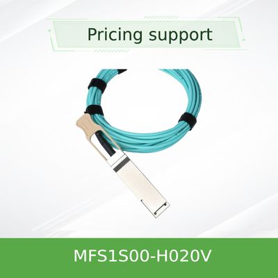 El cable MFS1S00-H020V de IB 200G los 20M QSFP56 Mellanox AOC conecta los servidores