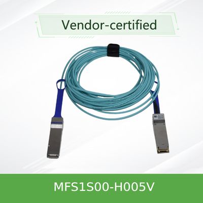 Cable activo de la fibra de MFS1S00-H005V Mellanox IB 5 metros del mellanox de cable de AOC
