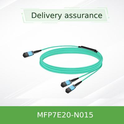 Cables de fibra pasiva de tipo MFP7E20-N015 Multimodo MPO-12/APC a 2x MPO-12/APC