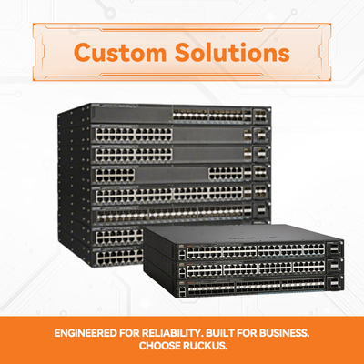 Switch PoE+ apilable compacto RUCKUS ICX 8200-C08PF