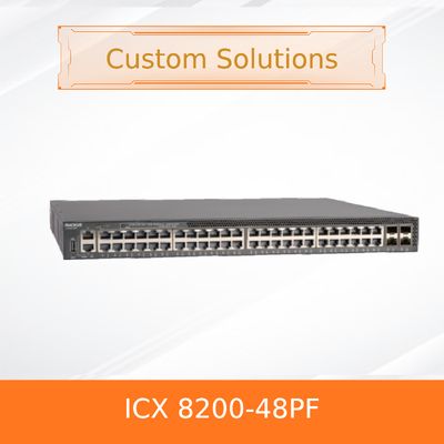 Switch gestionado Ruckus ICX 8200-48PF para una transmisión de datos confiable