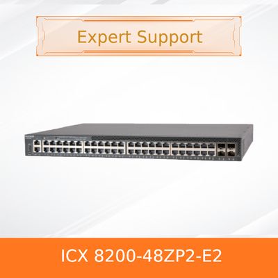 Switch Ruckus Icx 8200-48zp2-E2 avanzado con fuente de alimentación de 150W