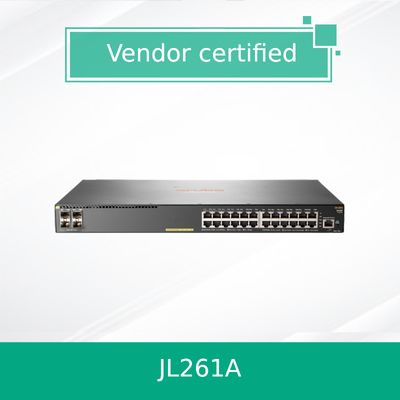Conmutador Hpe Aruba Networking 2930f 24G Poe+ 4SFP 370W (JL261A) nuevo y original
