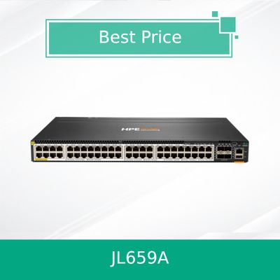 Hpe Aruba Networking Cx 6300m 48 puertos Hpe Smart Rate 1/2.5/5gbe Poe y 4 puertos SFP56 Switch (JL659A)