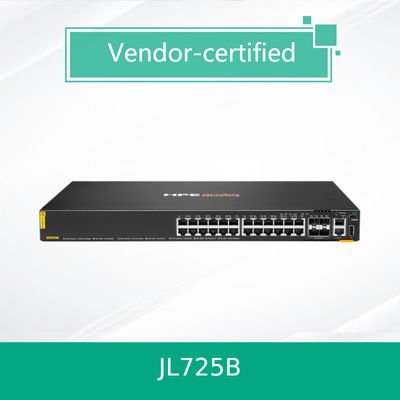 100% de productos originales Hpe Aruba Networking Cx 6200f 24G Clase-4 Poe 4SFP + 370W Switch (JL725B)