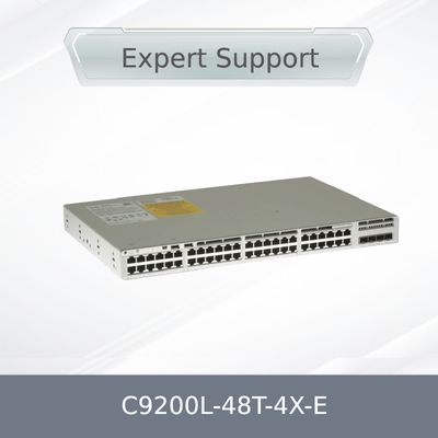 Nuevo Switch de red C9200L-48t-4X-E Original, L3, Gestionado, 48 X 10/100/1000 + 4 X 10 Gigabit SFP+ (enlace ascendente)