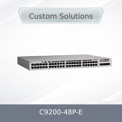 C9200-48p-E Switch de red con 48 puertos RJ45 de 1g PoE+ y 48 puertos PoE+ Network Essentials con X1 fuente de alimentación de CA