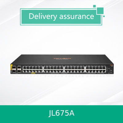 Switch HPE Aruba CX 6100 JL675A de 48 puertos Gigabit PoE+ | 370W Clase 4 | 4x SFP+ | Capa 2 gestionada