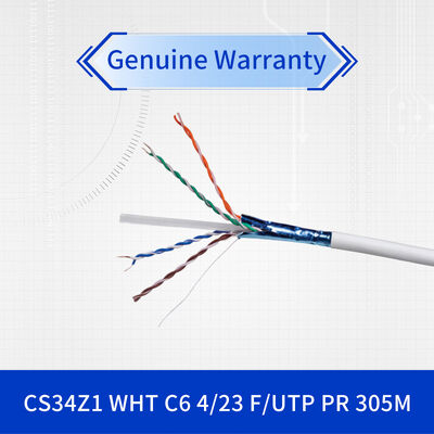 CommScope NETCONNECT CS34Z1 Category 6 F/UTP Cable with 23 AWG Solid Bare Copper and 305-meter Reel for IEEE 802.3bt PoE