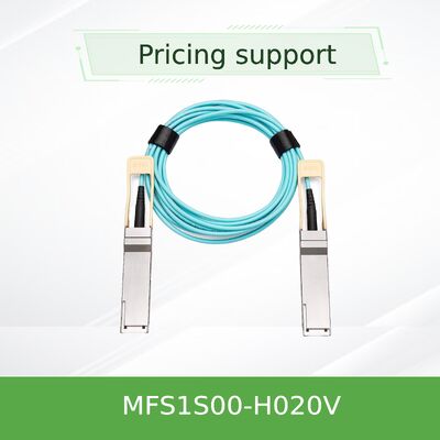 Mellanox MFS1S00-H020V 20m 200Gb/s QSFP56 Solución de interconexión de centro de datos de largo alcance con cable óptico activo