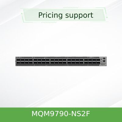 Mellanox MQM9790-NS2F 64 puertos 400Gb/s InfiniBand Switch. Administrado externamente para tejidos definidos por software UFM.