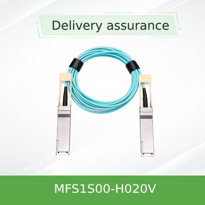 NVIDIA MFS1S00-H020V 20m QSFP56 200Gb/s Cable Óptico Activo | AOC de Largo Alcance para InfiniBand HDR y Redes 200GbE