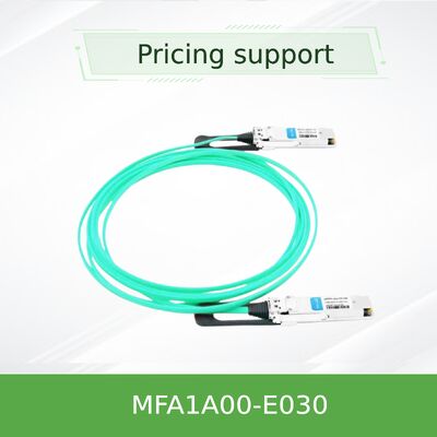 Cable óptico activo Mellanox MFA1A00-E030 de 100 Gb/s QSFP28 – 30m MMF AOC para InfiniBand EDR y 100GbE