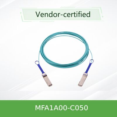 NVIDIA MFA1A00-C050 100G AOC para centros de datos y redes Ethernet