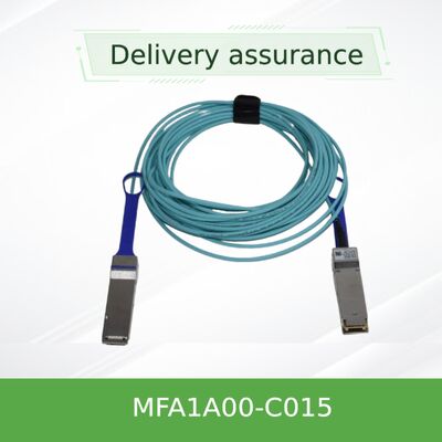 NVIDIA MFA1A00-C015 100Gb/s QSFP28 Cable óptico activo ¥ 15m 100GbE & InfiniBand EDR LSZH