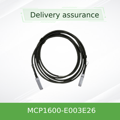 Mellanox MCP1600-E003E26 100Gb/s QSFP28 Cable DAC pasivo ¢ 3m, 26 AWG, InfiniBand EDR y 100GbE Compatible