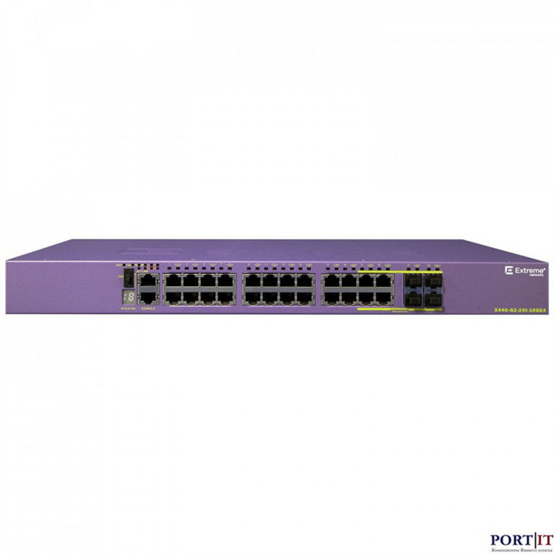 10GE4 Escalable AVB Extreme Networks X440 Switch G2 24T X440-G2-24p-10GE4 nuevo y original