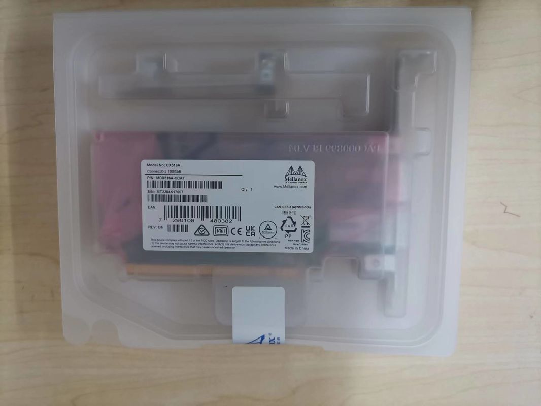 Dual-puerto QSFP28 PCIe3.0x16 de 100GbE NIC Mellanox Network Card MCX516A-CCAT