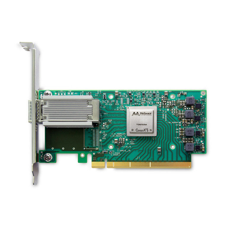 EN 10 del adaptador MCX515A-CCAT de la tarjeta de red de 100GbE InfiniBand Mellanox 25 40 50 velocidades de Oe