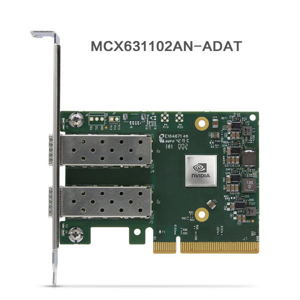 Puerto dual SFP28 PCIE 4,0 X8 de 25GB Nic Mellanox Network Card MCX631102AN-ADAT