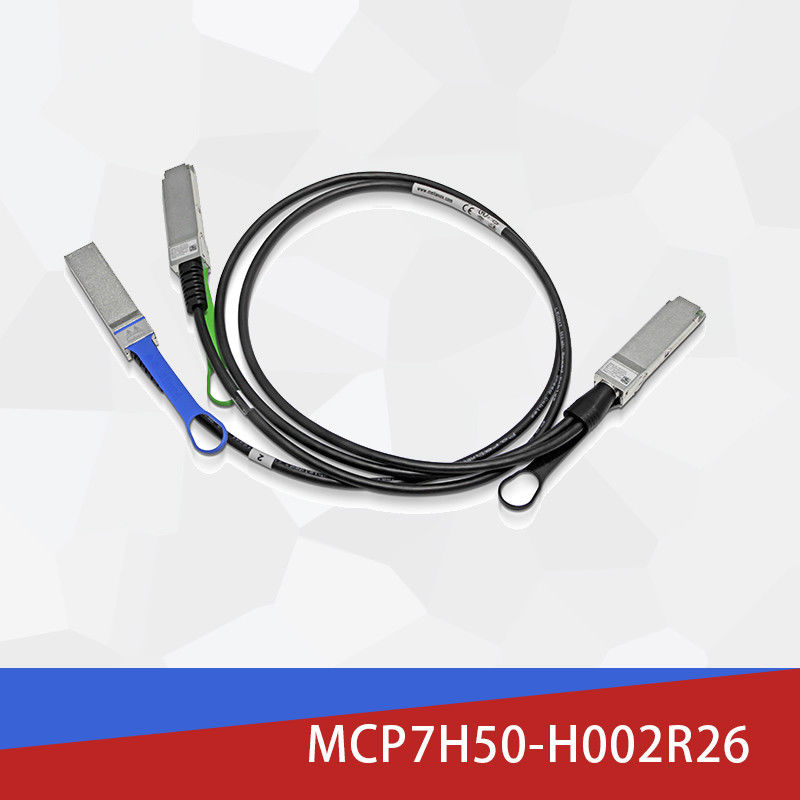 cable MCP7H50-H002R26 MCP7H50-V0xxR QSFP56 de los 2m HDR100 Mellanox DAC Cable Direct Attach Fiber