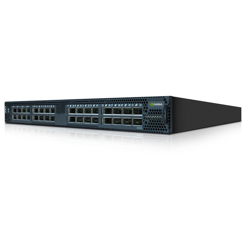 MSN3700-CS2F Spectrum-2 basó 100GbE 1U abre el interruptor de red del mellanox con ónix 32 puertos QSFP28