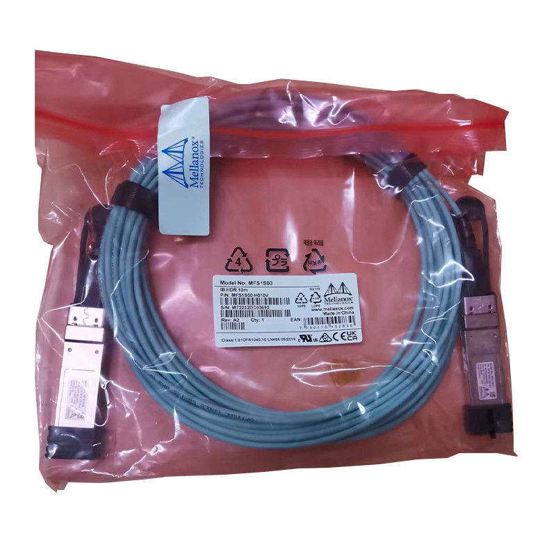 Conexiones eficientes rápidas 100GbE 25GbE de Data Center del cable de la fibra del cable MFS1S00-H015V AOC de Mellanox AOC DAC