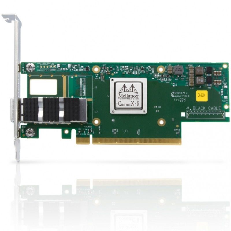 Puerto dual del NIC ConnectX- 6 VPI Hdr100 Edr Ib de MCX653106A-ECAT Mellanox 100gb
