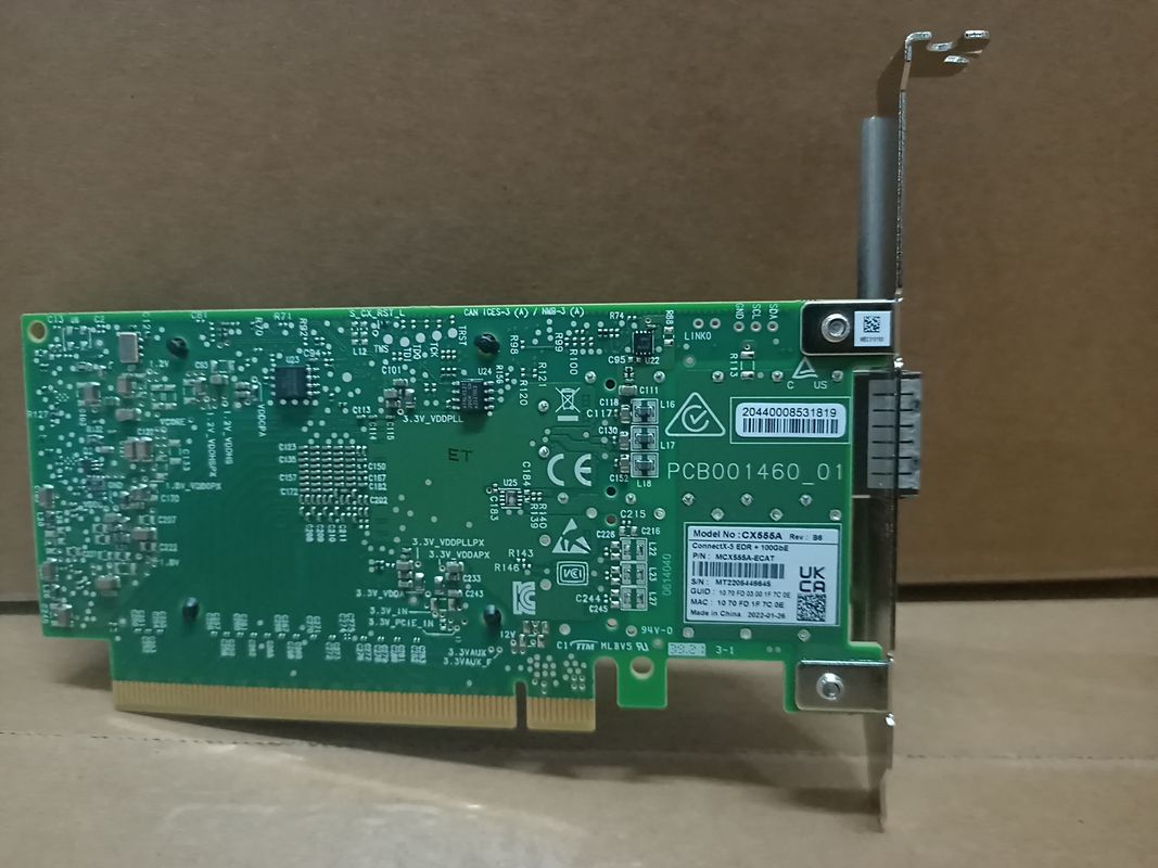 Tarjeta de red del EN Mellanox de MCX4121A-XCAT ConnectX-4 Lx 10GbE SFP28 portuario dual PCIe3.0 X8