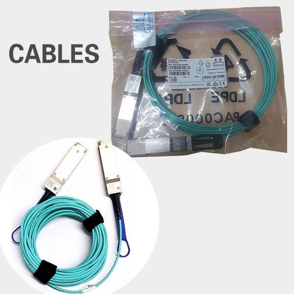 20 metros de cable activo 200Gb/S VPI IB HDR y 200GbE QSFP56 MFS1S00-H020V de la fibra