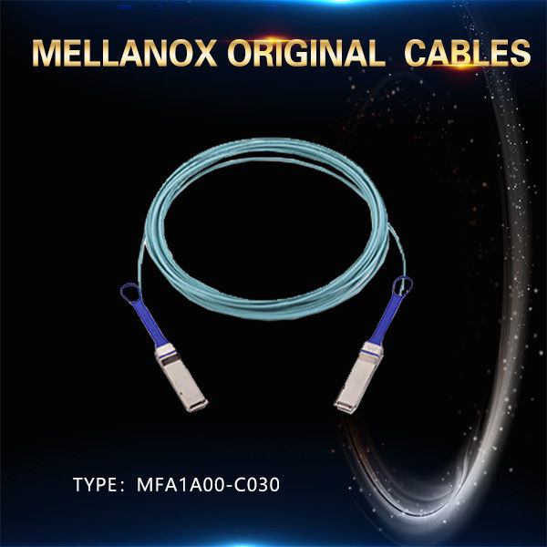 Cable IB HDR de la red de MFS1S00-H030V AOC hasta 200Gb/S QSFP56 los 30m 200GBase-AOC QSFP56 a QSFP56