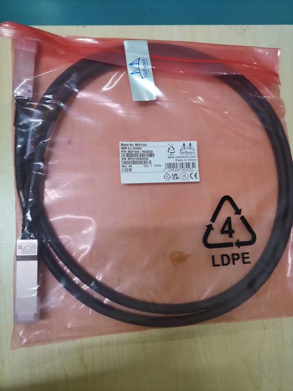 MCP1650-H002E26 Mellanox Dac Cable Passive Copper Ib HDR hasta 200GB/S Qsfp56 los 2M
