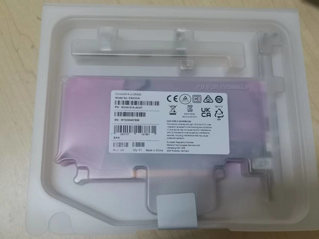 Tarjeta de interfaz de red del puerto dual SFP28 PCIe3.0 X8 del EN 25GbE de Mellanox ConnectX-4 Lx MCX4121A-ACAT