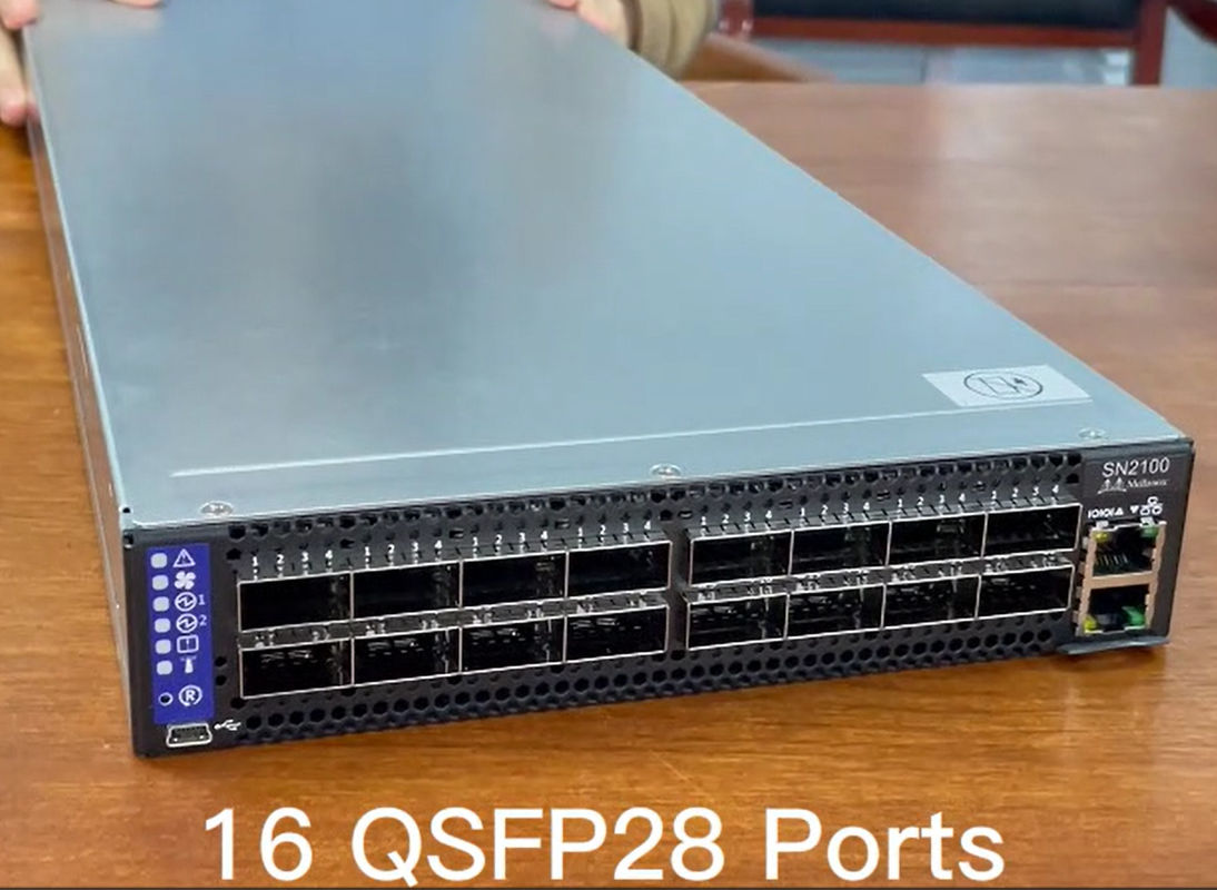 El espectro del interruptor de red de MSN2100-CB2F Mellanox basó Ethernet abierta 1001U con la tarjeta de Mellanox