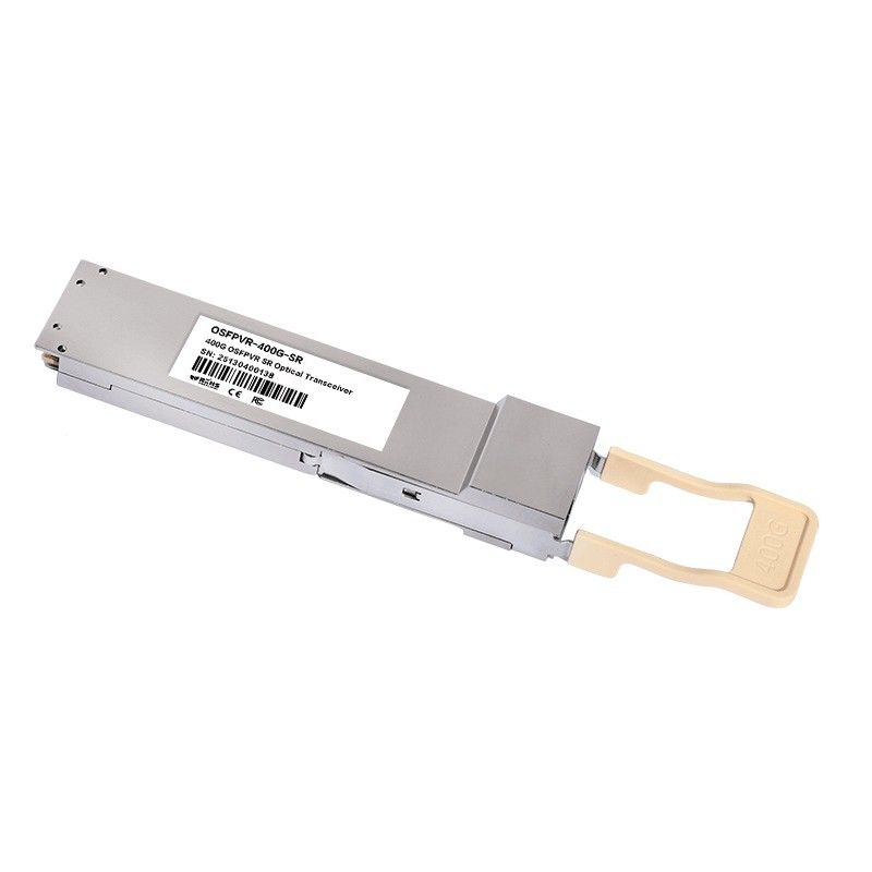 Ancho de banda 400G Ethernet Network OSFP SR4 Módulo transceptor de fibra multimodo con funciones de diagnóstico digital de enchufe caliente