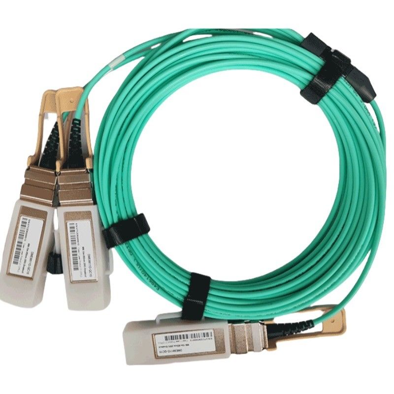 Transceptor óptico conectable en caliente y cable óptico activo de 200G QSFP56 a 2x 100G QSFP56 con modulación PAM4 de ruptura