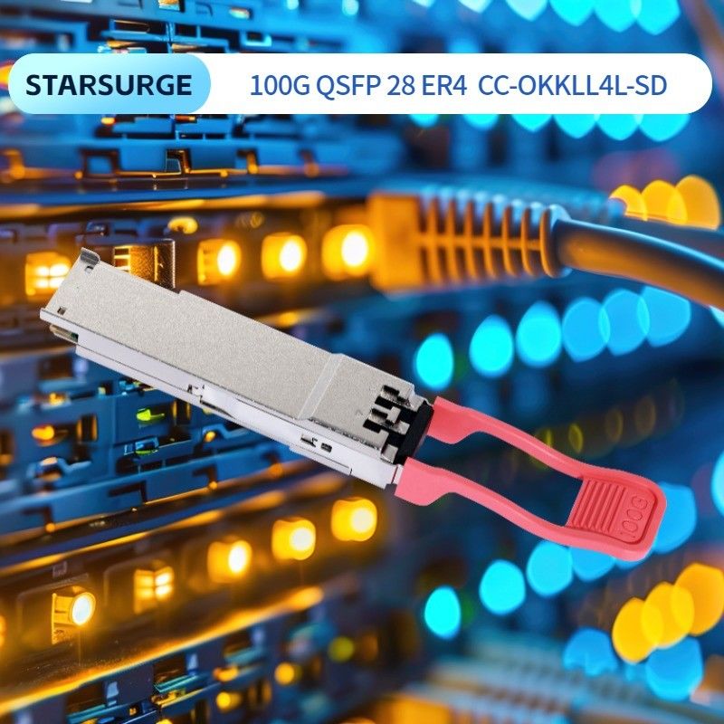 3.3V Fuente de alimentación de corriente continua Interconexión de computación 100G QSFP28 BIDI SR Transceptor para módulo óptico conectable en caliente del centro de datos