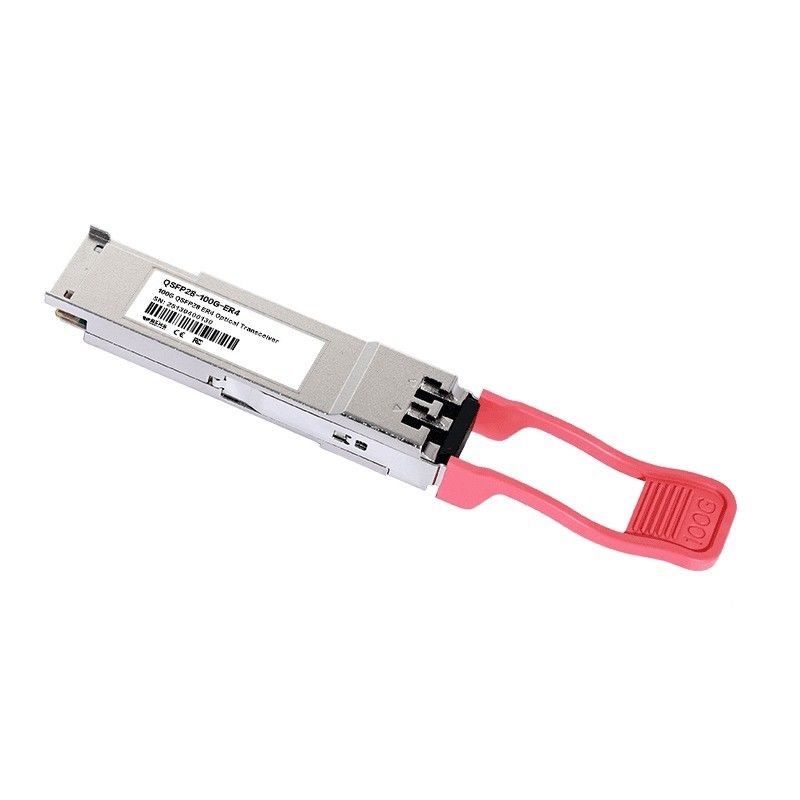 Fuente de alimentación de 3.3V única 100GBase QSFP28 ER4 40KM Equipo de fibra óptica módulo de transceptor óptico LC dúplex para sus requisitos