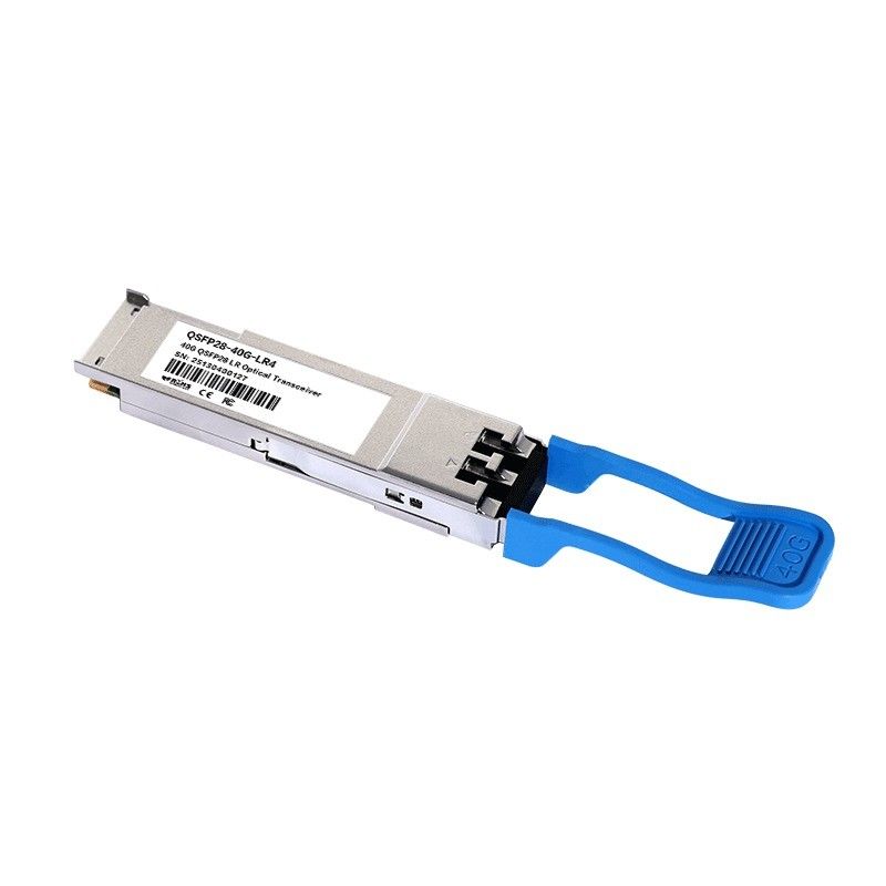 Distancia de transmisión 10km 40Gb/s QSFP LR4 Transceptor óptico 1277.5nm 10km Duplex LC para equipos de fibra óptica de velocidad