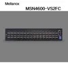 MSN4600-VS2FC Switch Ethernet abierto de 2u con Cumulus Linux, 64 puertos QSFP56, 2 fuentes de alimentación CA, CPU X86, Profundidad estándar P2c