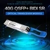 Qsfp 40g Sr Bd 40g/100GB doble velocidad Bidi Bdsr 850nm 100m LC Conector dúplex Multimodo Qsfp 40g Sr Transceptor de fibra óptica