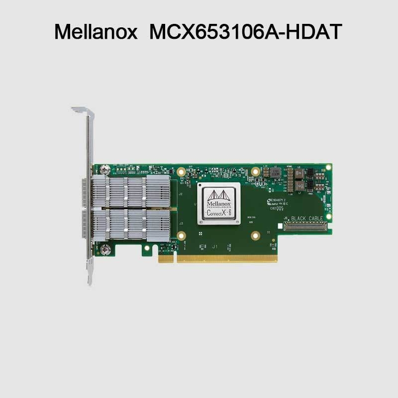 Tarjeta de red Mellanox ConnectX-6 MCX653106A-HDAT VPI, adaptador InfiniBand y Ethernet de 200 Gb/s