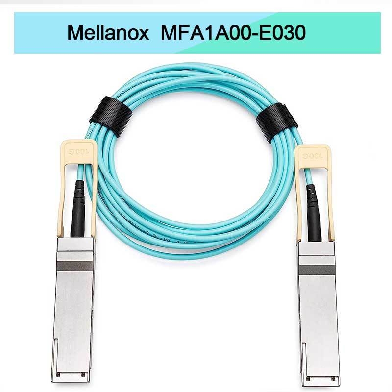Cable AOC QSFP Mellanox MFA1A00-E030 basado en VCSEL, IB EDR hasta 100 Gb/s