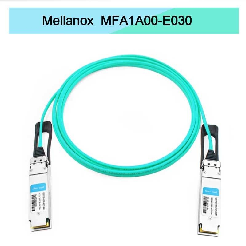 Cable AOC QSFP Mellanox MFA1A00-E030 basado en VCSEL, IB EDR hasta 100 Gb/s