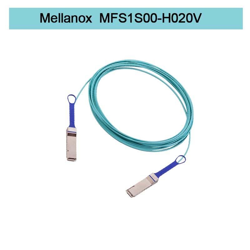 MFS1S00-H020V(980-9I45T-00H020) Cable AOC Mellanox Ethernet 200GbE QSFP56 Cable Óptico Activo cables infiniband